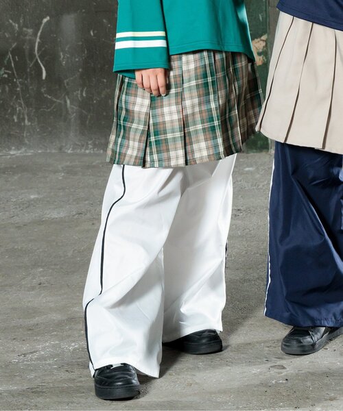 algy(アルジー)の「【sasyaコラボ】プリーツスカート(スカート・キッズ・ベージュ/チェック・XX-SMALL/MEDIUM/SMALL/X-SMALL)」の1枚目の写真