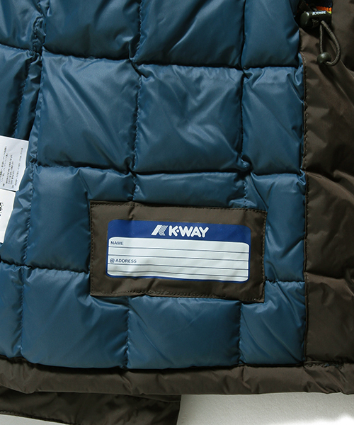 K-WAY(ケイウェイ)の「K・WAY / MANFIELD THERMO PLUS(M65型ダウンジャケット)(ブルゾン・メンズ・ダークブラウン/ネイビー・L/M/S)」の16枚目の写真
