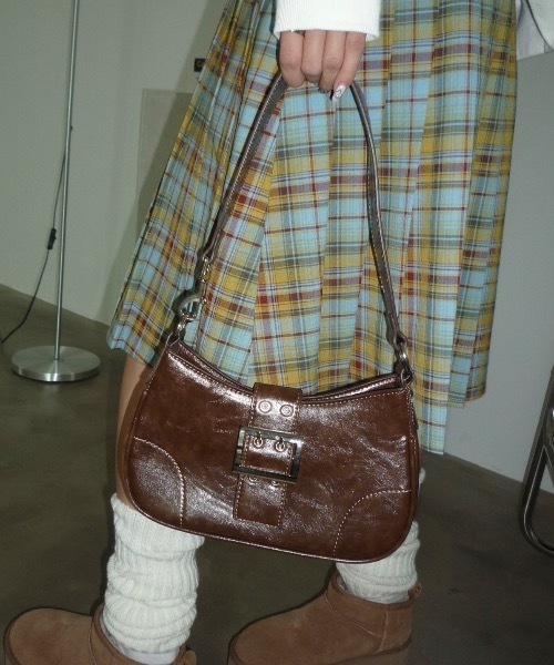 SHAGGIE（シャギー）の「ベルト付きワンハンドルバッグ（ハンドバッグ・レディース・ブラウン/ブラック/ナチュラル・FREE）」の13枚目の写真