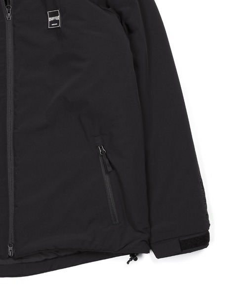 The DUFFER of ST.GEORGE（ザダファーオブセントジョージ）の「〔BLACK LABEL〕PRIMALOFT "URBAN GEAR" PUFFER JACKET：プリマロフト ストレッチナイロン パファージャケット（ダウンジャケット/コート・メンズ・ブラック・SMALL/MEDIUM/LARGE/X-LARGE）」の9枚目の写真