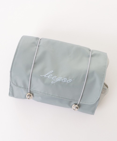 Lace Ladies（レースレディース）の「折りたたみトラベル分割メッシュマルチポーチ（トラベルグッズ・レディース・ベージュ/パープル/グレー/ブラック/グリーン/ピンク・FREE）」の3枚目の写真