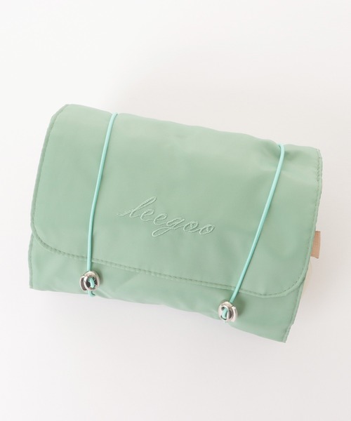 Lace Ladies（レースレディース）の「折りたたみトラベル分割メッシュマルチポーチ（トラベルグッズ・レディース・ベージュ/パープル/グレー/ブラック/グリーン/ピンク・FREE）」の5枚目の写真