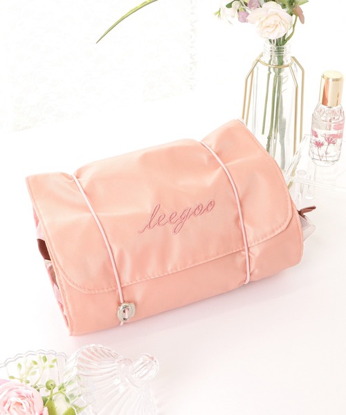 Lace Ladies（レースレディース）の「折りたたみトラベル分割メッシュマルチポーチ（トラベルグッズ・レディース・ベージュ/パープル/グレー/ブラック/グリーン/ピンク・FREE）」の22枚目の写真