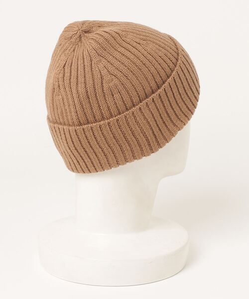 Maison Kitsune（メゾンキツネ）の「FOX HEAD PATCH RIBBED BEANIE（ニットキャップ/ビーニー・メンズ・ブラック/ライトブラウン/レッド系その他/ブルー系その他・U）」の12枚目の写真