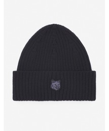 Maison Kitsune | FOX HEAD PATCH RIBBED BEANIE(ニットキャップ/ビーニー)