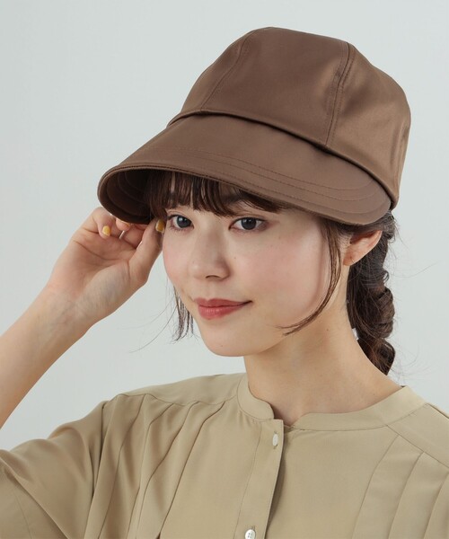 Ray BEAMS（レイビームス）の「Ray BEAMS / ワイド ブリム キャップ（キャップ・レディース・ブラウン/ネイビー・ONE SIZE）」の2枚目の写真