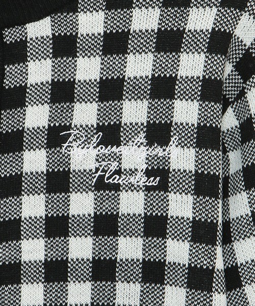 by LOVEiT（バイラビット）の「ギンガムニット（カーディガン/ボレロ・キッズ・レッド/ブラック・130cm/150cm/160cm/120cm/140cm）」の7枚目の写真