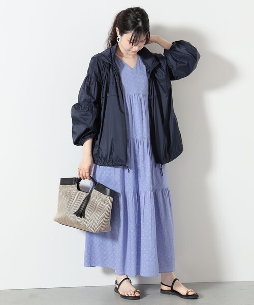 BEAMS HEART（ビームスハート）の「【UVカット・撥水加工】BEAMS HEART / UV パッカブル ナイロンブルゾン（ブルゾン・レディース・ネイビー/オリーブ・FREE）」の3枚目の写真