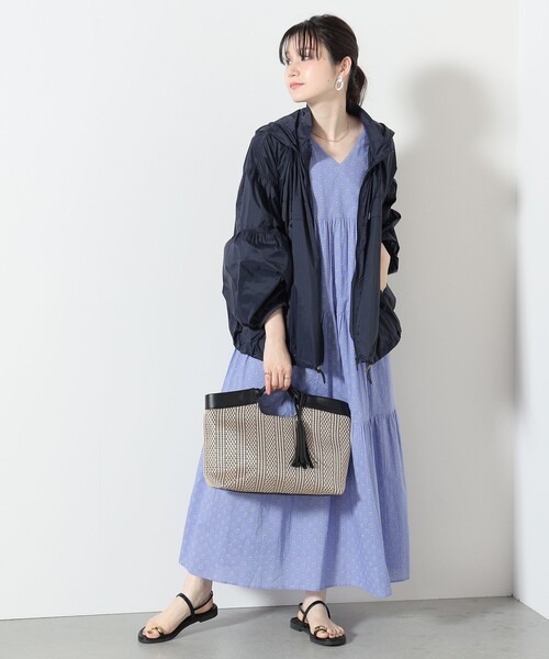 BEAMS HEART（ビームスハート）の「【UVカット・撥水加工】BEAMS HEART / UV パッカブル ナイロンブルゾン（ブルゾン・レディース・ネイビー/オリーブ・FREE）」の4枚目の写真