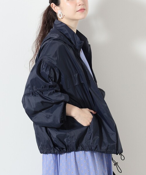 BEAMS HEART（ビームスハート）の「【UVカット・撥水加工】BEAMS HEART / UV パッカブル ナイロンブルゾン（ブルゾン・レディース・ネイビー/オリーブ・FREE）」の6枚目の写真