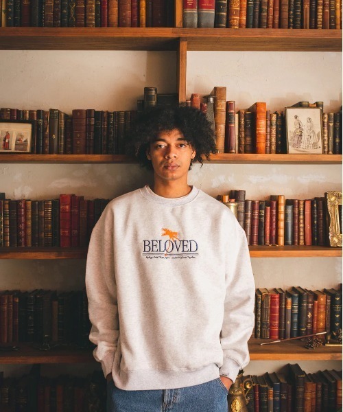 My sugar Babe(マイシュガーベイブ)の「BELOVED embroidery sweat(スウェット・メンズ・ネイビー/グレー/アイボリー・MEDIUM/X-LARGE/LARGE)」の6枚目の写真