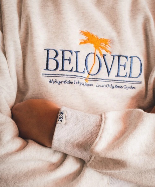 My sugar Babe(マイシュガーベイブ)の「BELOVED embroidery sweat(スウェット・メンズ・ネイビー/グレー/アイボリー・MEDIUM/X-LARGE/LARGE)」の8枚目の写真