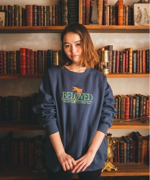 My sugar Babe(マイシュガーベイブ)の「BELOVED embroidery sweat(スウェット・メンズ・ネイビー/グレー/アイボリー・MEDIUM/X-LARGE/LARGE)」の7枚目の写真