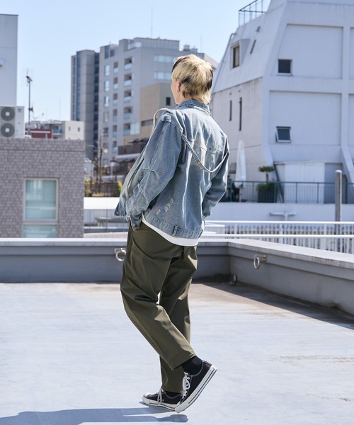 ジャケット・アウター CHINO DENIM DOCKING JACKET ROOPTOKYO（ループトウキョウ）の「DOCKING DENIM JACKET/ドッキング