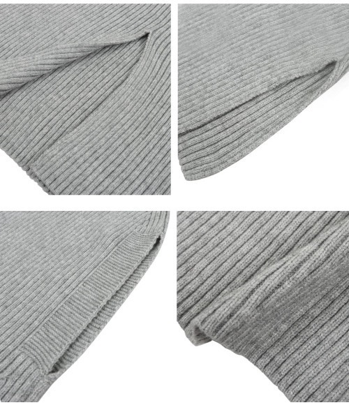 KOBE LETTUCE（コウベレタス）の「ポンチョ リブニットトップス（ポンチョ・レディース・グレー/アイボリー/ブラック/キャメル・M）」の10枚目の写真