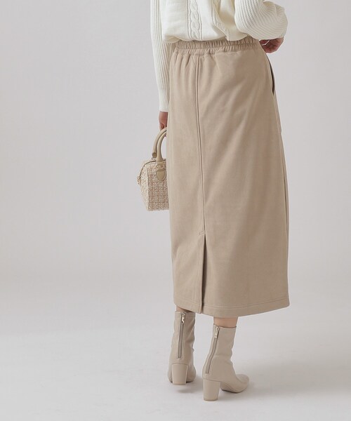 DRESKIP（ドレスキップ）の「◆裏に秘密（工夫）ゆるAライン あったか ベイカースカート【SHOO WARM】（スカート・レディース・チャコールグレー/カーキ/ライトベージュ・03/02/04）」の12枚目の写真