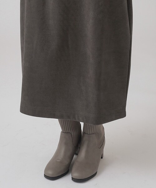 DRESKIP（ドレスキップ）の「◆裏に秘密（工夫）ゆるAライン あったか ベイカースカート【SHOO WARM】（スカート・レディース・チャコールグレー/カーキ/ライトベージュ・03/02/04）」の17枚目の写真