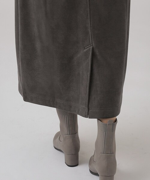 DRESKIP（ドレスキップ）の「◆裏に秘密（工夫）ゆるAライン あったか ベイカースカート【SHOO WARM】（スカート・レディース・チャコールグレー/カーキ/ライトベージュ・03/02/04）」の18枚目の写真