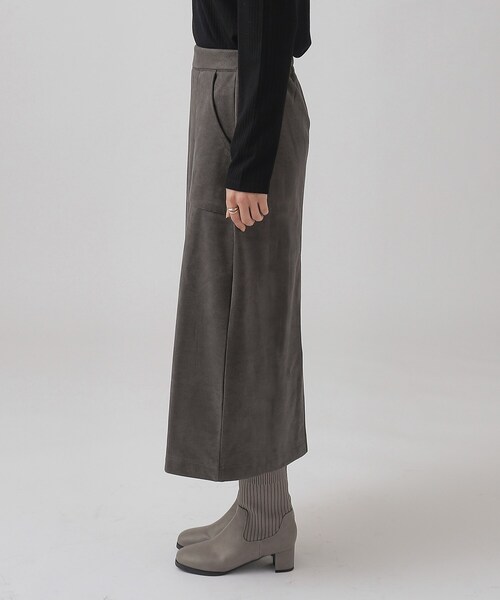 DRESKIP（ドレスキップ）の「◆裏に秘密（工夫）ゆるAライン あったか ベイカースカート【SHOO WARM】（スカート・レディース・チャコールグレー/カーキ/ライトベージュ・03/02/04）」の21枚目の写真