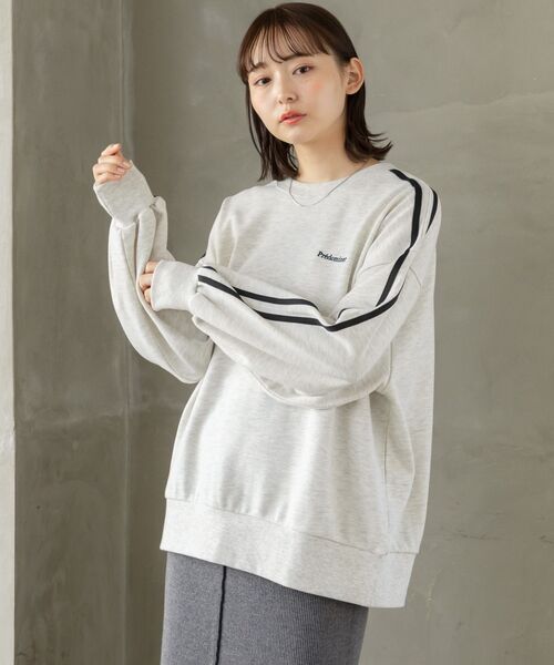 RETRO GIRL（レトロガール）の「ライントレーナー（Tシャツ/カットソー・レディース・オフホワイト/ホワイト系その他/ダークブルー・FREE）」の19枚目の写真