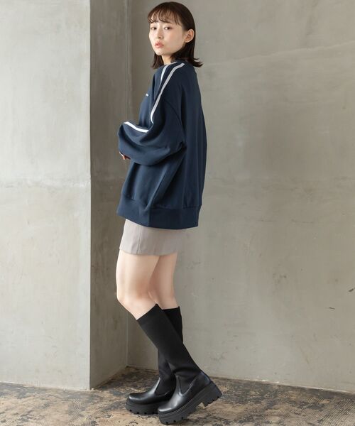 RETRO GIRL（レトロガール）の「ライントレーナー（Tシャツ/カットソー・レディース・オフホワイト/ホワイト系その他/ダークブルー・FREE）」の13枚目の写真