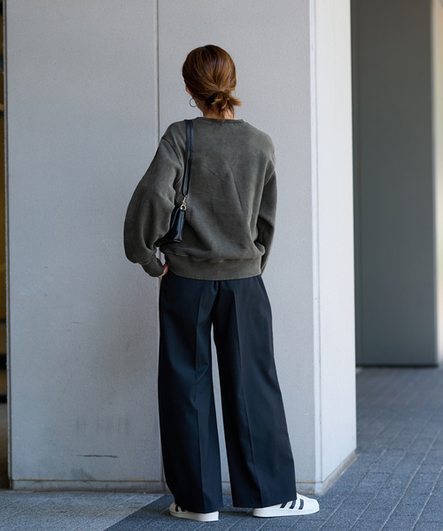 FRAMeWORK（フレームワーク）の「ロゴ裏起毛スエット（スウェット