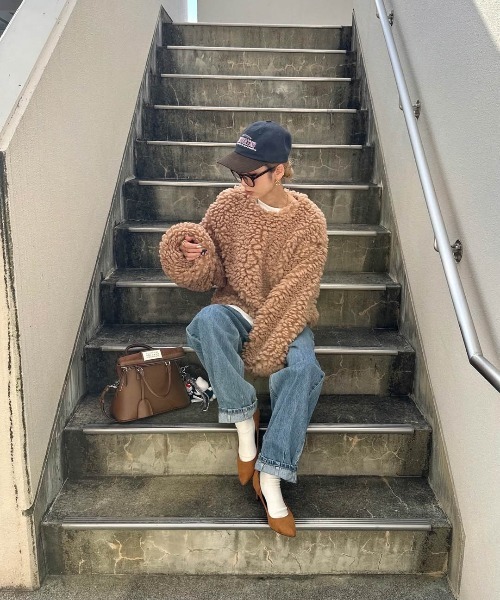 セール】ボアプルオーバー（その他トップス）｜AMELY（エミリー）の