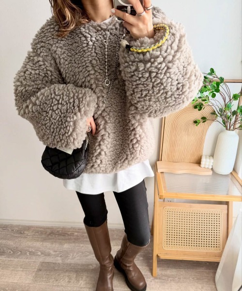 セール】ボアプルオーバー（その他トップス）｜AMELY（エミリー）の