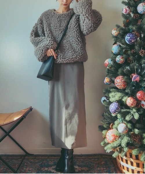 AMELY（エミリー）の「ボアプルオーバー（その他トップス・レディース・ベージュ/ブラック/ブルー/グレー/ブラウン・フリー）」の18枚目の写真