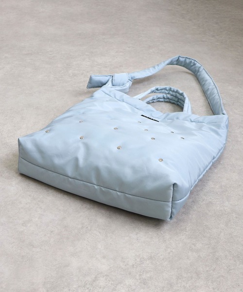 COLDE (コルデ)の「スタッズ付き2wayA4トートバッグ(トートバッグ・レディース・サックスブルー/アイボリー/ブラック・FREE)」の22枚目の写真