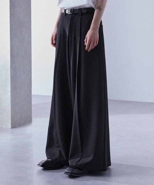 Loose ribbon slacks andmary パンツ ANDMARY】Loose ribbon slacks