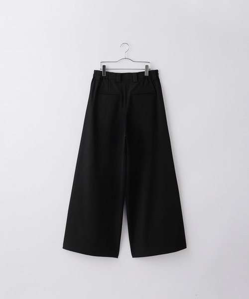 スラックス ドレープ ラインシルエットフレアパンツ 4753 Loose スラックス ドレープ ワイドフレアスラックス