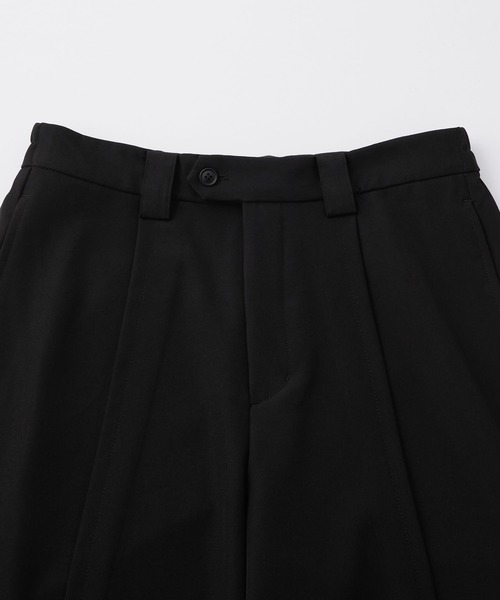 ドレープ タック ワイドパンツ フレア スラックス A ドレープ スーパーワイドタックフレアパンツ（スラックス