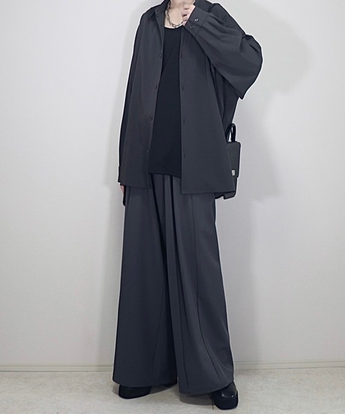 完売品　soerte セットアップ　ジャケット　タックワイドフレアパンツ 完売品soerte セットアップジャケットタックワイドフレアパンツ