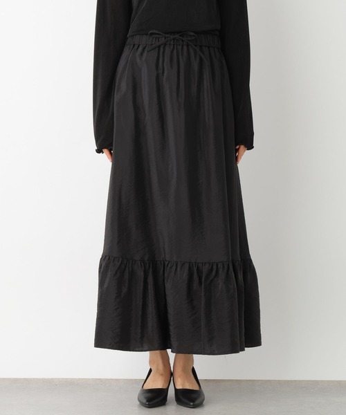 LEPSIM（レプシィム）の「【jours heureux】シャイニー切り替えフレアスカート　100719（スカート・レディース・ブラック/オフホワイト・FREE）」の16枚目の写真