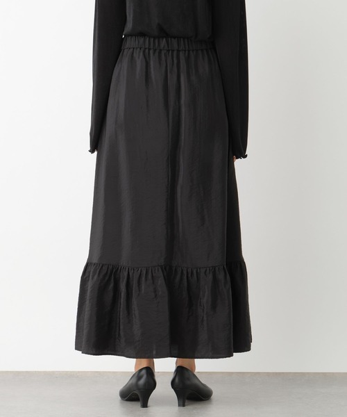 LEPSIM（レプシィム）の「【jours heureux】シャイニー切り替えフレアスカート　100719（スカート・レディース・ブラック/オフホワイト・FREE）」の18枚目の写真