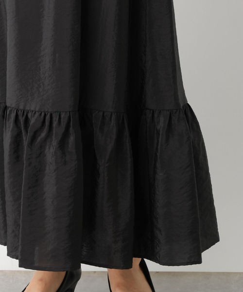 LEPSIM（レプシィム）の「【jours heureux】シャイニー切り替えフレアスカート　100719（スカート・レディース・ブラック/オフホワイト・FREE）」の20枚目の写真