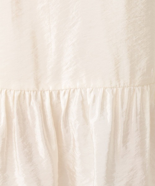 LEPSIM（レプシィム）の「【jours heureux】シャイニー切り替えフレアスカート　100719（スカート・レディース・ブラック/オフホワイト・FREE）」の3枚目の写真