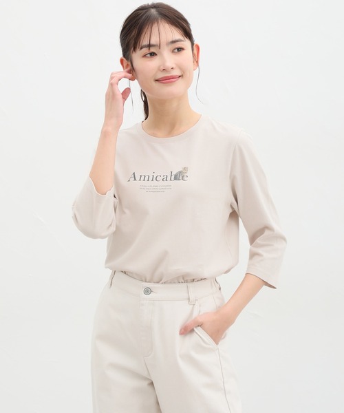 【大人かわいい】新品　フリル　アニマルプリントカットソー白黒　r71 大人かわいい】新品 フリル アニマルプリントカットソー白黒 r71