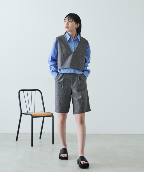 Loungdress リネン　ジレ　ベスト Loungdress リネンジレベスト