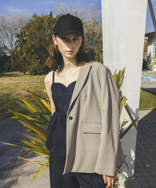 N.(N. Natural Beauty Basic)(エヌエヌナチュラルビューティーベーシック)の「◆ペプラムキャミビスチェ(キャミソール・レディース・インディゴブルー・MEDIUM)」の12枚目の写真