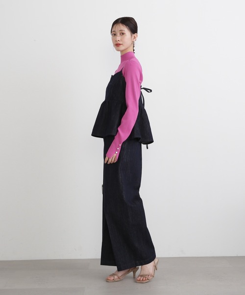 N.(N. Natural Beauty Basic)(エヌエヌナチュラルビューティーベーシック)の「◆ペプラムキャミビスチェ(キャミソール・レディース・インディゴブルー・MEDIUM)」の22枚目の写真