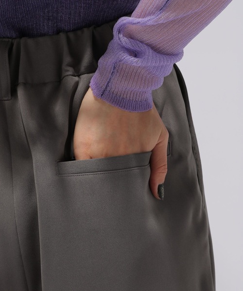 HARE（ハレ）の「トロミ2タックパンツ(HARE)（その他パンツ・レディース・ブラック/グレー/ブルー/グレー系その他/ライトブルー/ボルドー/グリーン/ライトグレー/パープル・FREE）」の20枚目の写真