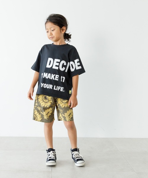 MAKE YOUR DAY（メイクユアデイ）の「ビッグロゴ半袖Tシャツ■80～140cm（Tシャツ/カットソー・キッズ・オフホワイト/ブラック・130/80/120/110/100/90/140）」の7枚目の写真