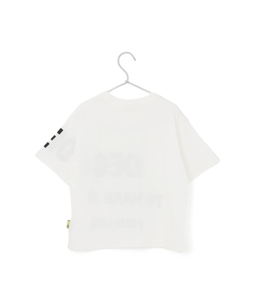 MAKE YOUR DAY（メイクユアデイ）の「ビッグロゴ半袖Tシャツ■80～140cm（Tシャツ/カットソー・キッズ・オフホワイト/ブラック・130/80/120/110/100/90/140）」の8枚目の写真