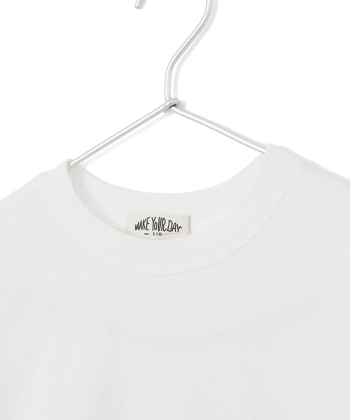 MAKE YOUR DAY（メイクユアデイ）の「ビッグロゴ半袖Tシャツ■80～140cm（Tシャツ/カットソー・キッズ・オフホワイト/ブラック・130/80/120/110/100/90/140）」の11枚目の写真