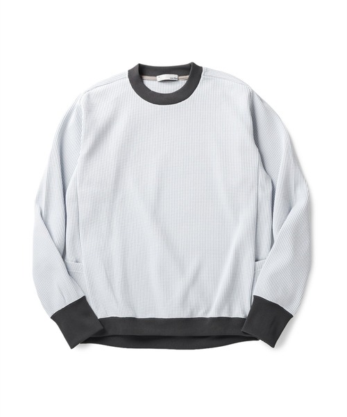 narifuri(ナリフリ)の「マルチワッフルクルーネックスウェット(スウェット・メンズ・ブラック/チョコ/グレー/ホワイト/チャコール/ネイビー/ライトピンク/ダークグレー/オートミール/カーキ/その他4/その他5/ライトグレー/ターコイズブルー・X-LARGE/LARGE/SMALL/MEDIUM/X-SMALL)」の4枚目の写真