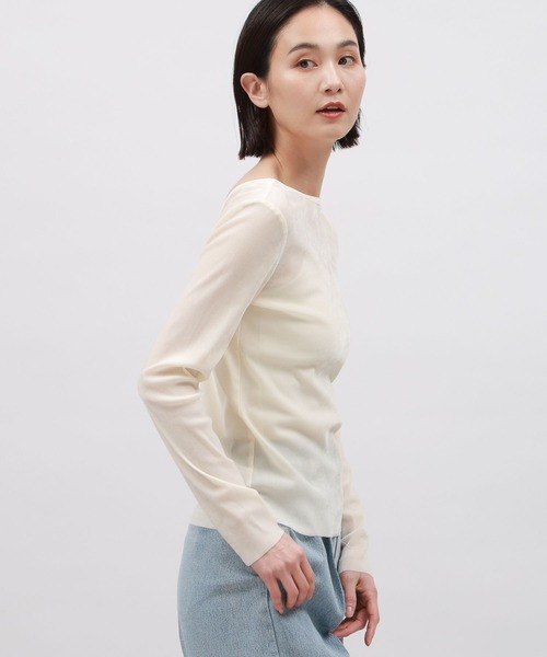 LAKOLE(ラコレ)の「フロッキーチュールプルオーバー / 108146(Tシャツ/カットソー・レディース・ブラック/アイボリー/ベージュ・MEDIUM/SMALL)」の18枚目の写真