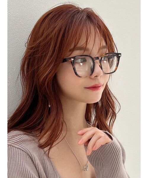 RESEXXY（リゼクシー）の「クリアレンズメガネ（メガネ・レディース・ブラウン/ブラック・FREE）」の2枚目の写真
