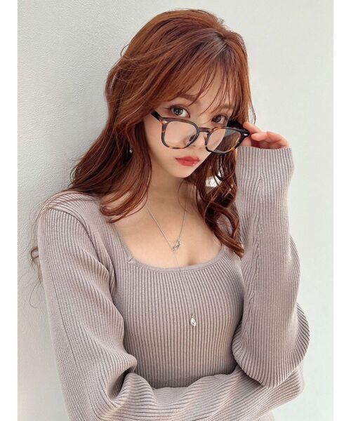 RESEXXY（リゼクシー）の「クリアレンズメガネ（メガネ・レディース・ブラウン/ブラック・FREE）」の9枚目の写真
